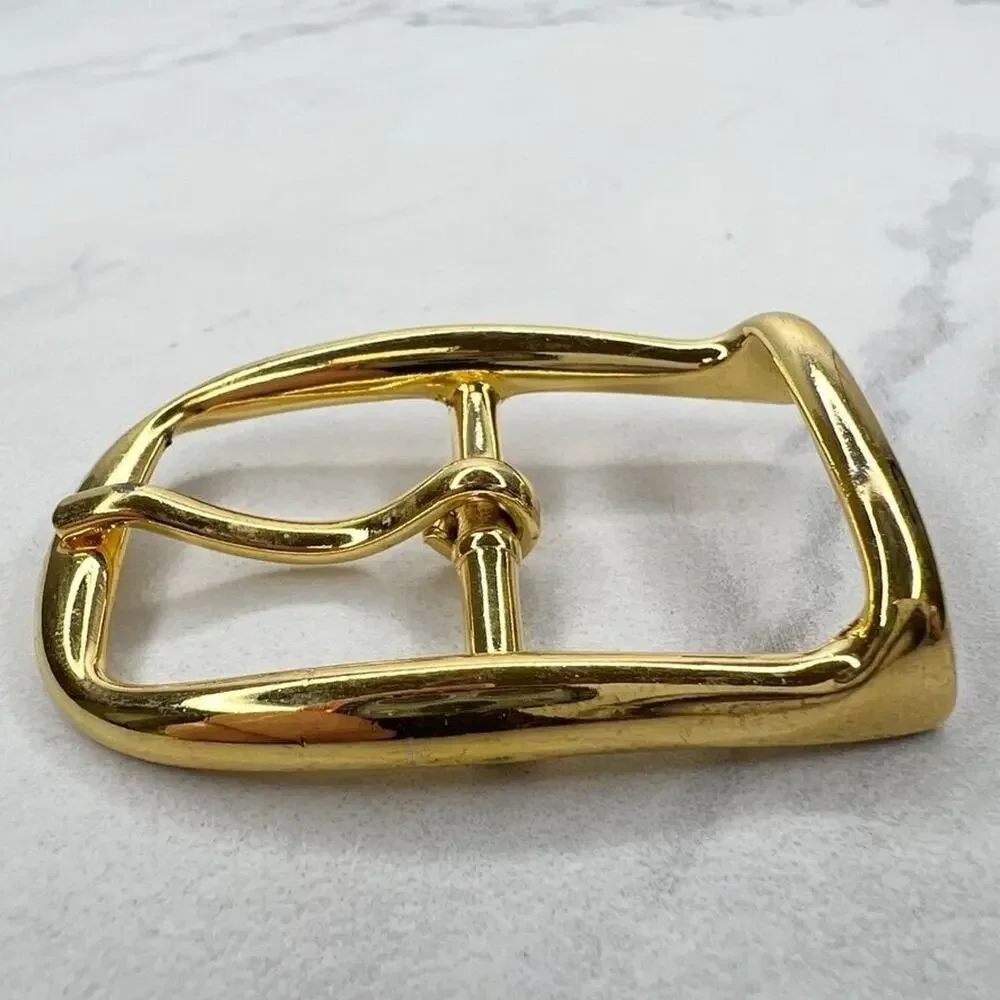 Vintage Gold Tone Simple Basic Belt Buckle for up to 1 Inch Belt